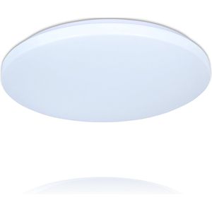 LED Wc-Verlichting - Plafondlamp - Plafonniere - 3000K - Warm Wit licht - 12 Watt - 840 Lumen - Wit