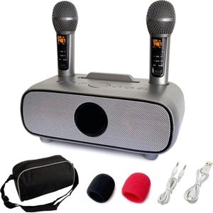 Karaoke Set Voor Volwassenen - Karaoke Set Met 2 Microfoons - Karaoke Set Draadloze Microfoon