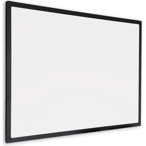 Whiteboard met zwart frame - Magnetisch - 80x110 cm