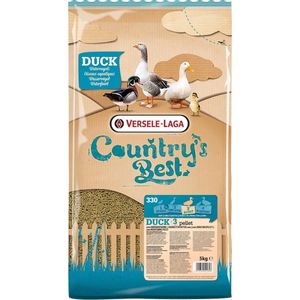 Versele-Laga Country`s Best Duck 3 Pellet 2mm Watervogel 5 kg Van 13 Weken