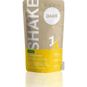 Jake Banaan Sports 80 Maaltijden - Vegan Maaltijdvervanger - Poeder Maaltijdshake - Plantaardig, Rijk aan voedingsstoffen, Veel Eiwitten - Shakes