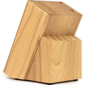 Houten Messenblok Zonder Messen Rubberhout - Messenhouder Hout