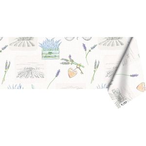Raved Tafelzeil Lavendel  140 cm x  310 cm - Fietsen - Paars - PVC - Afwasbaar