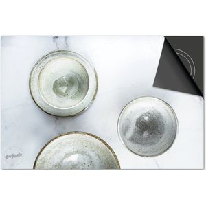 Inductie beschermer 77x51 - afdekplaat inductie mat - Dietrix Kookplaat beschermer - Exclusief - Bestek - Kopjes Schotels
