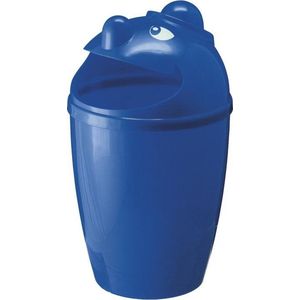 Afvalbak met gezicht Blauw 75 Liter