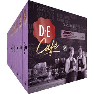 Douwe Egberts D.E Café Lungo Koffiecups - Intensiteit 8/12 - 10 x 20 capsules