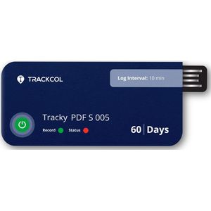 Tracky PDF S 005 Temperatuur Datalogger - Single-use - 60 Dagen
