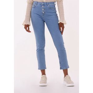 NA-KD Button Up Skinny Jeans Jeans Dames - Broek - Blauw - Maat 40