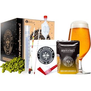 SIMPELBROUWEN® - Plus Blond - Bierbrouwpakket - Zelf bier brouwen pakket - Startpakket - Gadgets Mannen - Cadeau - Cadeau voor Mannen en Vrouwen - Bier - Verjaardag - Cadeau voor man - Verjaardag Cadeau Mannen