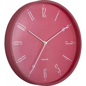 Karlsson - Regal Numbers - Wandklok - Rood - Ø30cm - IJzer