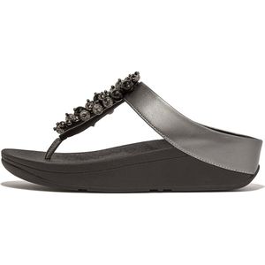 Fitflop Fino Bauble-bead Toe-post Slides Zwart EU 39 Vrouw