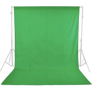 Green Screen - Greenscreen - Green Screen Studio - Groen Doek - Groen Scherm - Achtergronddoek - Fotodoek - Fotostudio - Achtergrondsysteem - 200 X 160 cm - Groen - Niet Gewoven - Ixen - MET ophangclips