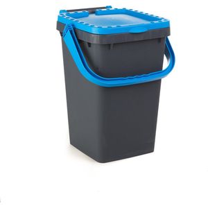 Ecoplus 25 liter afvalemmer blauw - afvalscheidingsbak - sorteerbak - afvalbak