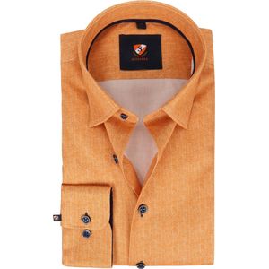 Suitable - Overhemd 224-4 Oranje - 46 - Heren - Slim-fit