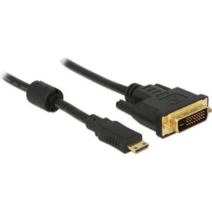Mini HDMI naar DVI-D Dual Link kabel / zwart - 3 meter
