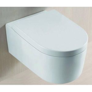 Saqu Limit Combi-pack Hangtoilet - Incl. Luxe Toiletbril - Wit - WC Pot - Toiletpot - Hangend Toilet
