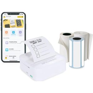 Mini Pocket Printer 300 DPI – Draagbare Thermische Printer voor Foto’s en Documenten
