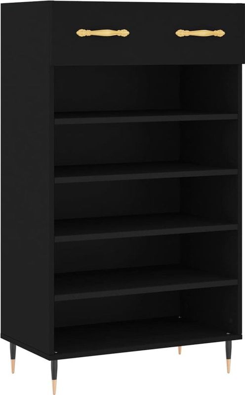 vidaXL-Schoenenkast-60x35x105-cm-bewerkt-hout-zwart