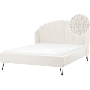 AMBILLOU - Tweepersoonsbed - Off-white - 140 x 200 cm - Bouclé