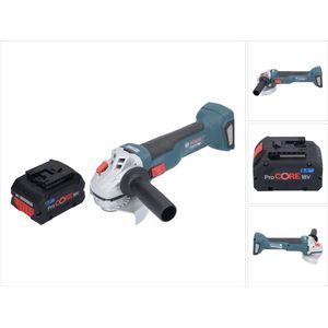 Bosch GWS 18V-10 Professionele accu haakse slijper 18 V 115 mm borstelloos + 1x ProCORE accu 8.0 Ah - zonder lader
