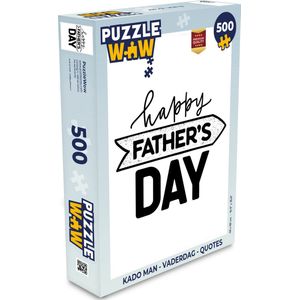 Puzzel Spreuken - Happy Father's Day - Quotes - Vader - Legpuzzel - Puzzel 500 stukjes - Vaderdag cadeautje - Cadeau voor vader en papa