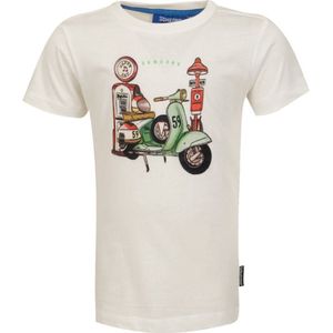 Jongens t-shirt - Wheels-SB-02-F - Ecru