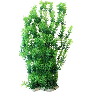 Nobleza Aquariumplant - Nepplant - Kunststof plant - aquarium inrichting - aquariumdecoratie - Groene spitse bladeren