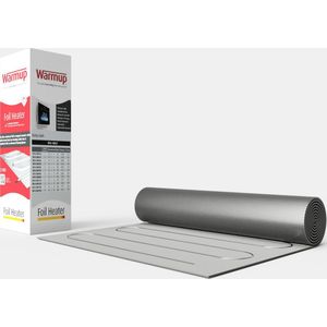 Warmup 8m² Verwarmingsfolie | oa laminaat, PVC | 15jr Garantie | elektrische vloerverwarming
