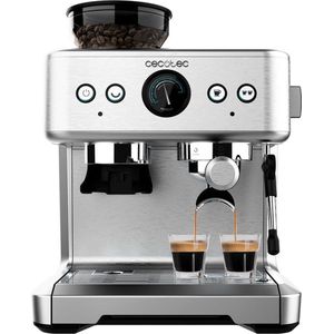 Cecotec Barista Power espresso 20 Barista Maestro espressomachine, 2250 W, 20 bar, manometer en 2 thermoblokken, koffiebonentank