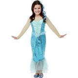 Smiffy's - Zeemeermin Kostuum - Aqua Zeemeermin - Meisje - Blauw - Small - Carnavalskleding - Verkleedkleding