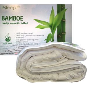 iSleep Bamboo Deluxe 4-Seizoenen Dekbed - 100% Bamboe - Eenpersoons - 200x220 cm