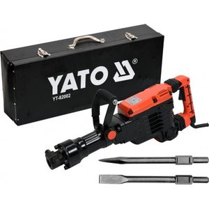 YATO Breekhamer/ Sloophamer | 1600W | 230V | 70J | HEX | Oliegekoeld | Incl. koffer en 2 beitels