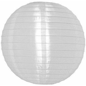Lampionnen Voordeel pakketten Lampion Nylon wit - onverlicht - 60 stuks