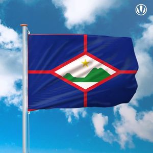 Vlag Sint Eustatius 150x225 cm - Spunpoly