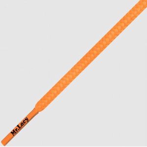 Goalies Slim Rond 4 mm x 125 cm - oranje - Voetbalschoen veters - MrLacy Hexagrip schoenveter