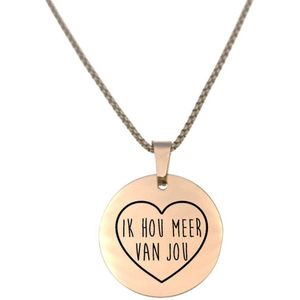 Ketting RVS - Rond - Rosegoud - Netflix