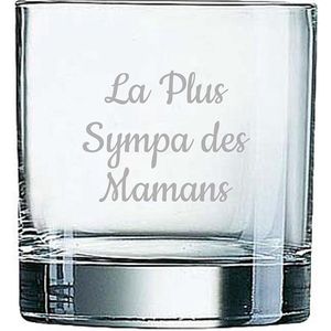 Whiskeyglas gegraveerd - 38cl - La Plus Sympa des Mamans