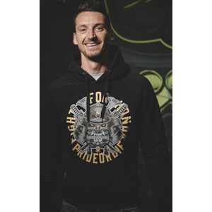 Hoodie PRiDEorDiE Fight for Honor Zwart maat XL