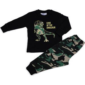 Fun2Wear - Pyjama Dino - Zwart - Maat 74 - Jongens
