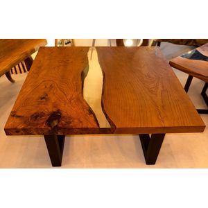 Arka Woods - Epoxy en walnoot hout salontafel - Elise