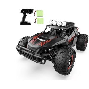 Raceauto voor kinderen Offroad voor op afstand bestuurbare auto, voor buiten, met 2 batterijen, 60 minuten, schaal 1:16, RC auto, buggy, 25 km/h, afstandsbediening, racewagen, crawler, truck, terreinwagen, auto, speelgoed, cadeau voor kinderen, zwart