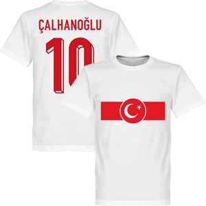 Turkije Çalhanoğlu 10 Banner T-Shirt - Wit - M