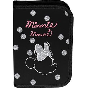 Paso - Etui / potloodetui Minnie Mouse - met accessoires - Zwart / Roze