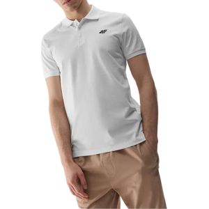 Heren T-shirt polo 4F M316 wit katoen regular fit