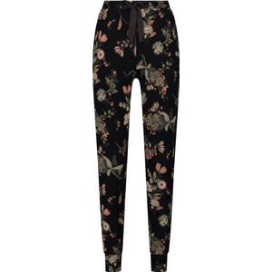 Hunkemöller Dames Nachtmode Pyjama broek Jersey - Zwart - maat L