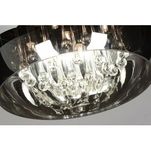 Lumidora Plafondlamp 71840 - 5 Lichts - G9 - Chroom - Glas - 40 cm