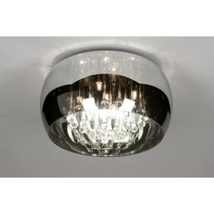 Lumidora Plafondlamp 71840 - 5 Lichts - G9 - Chroom - Glas - 40 cm