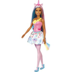 Barbie Dreamtopia - Barbiepop - Eenhoorn met roze top