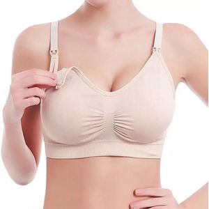 Wow Peach Voedings BH Nude Large - Cupmaat 82-93 A/B/C/D/E - Zwangerschapsbh - Borstvoeding - Zwangerschap - Moeder - Maternity bra - Meegroeibh - Maat 36/38