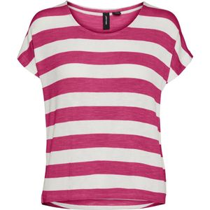 VERO MODA Gestreept T-shirt VMWIDE Rood/Wit